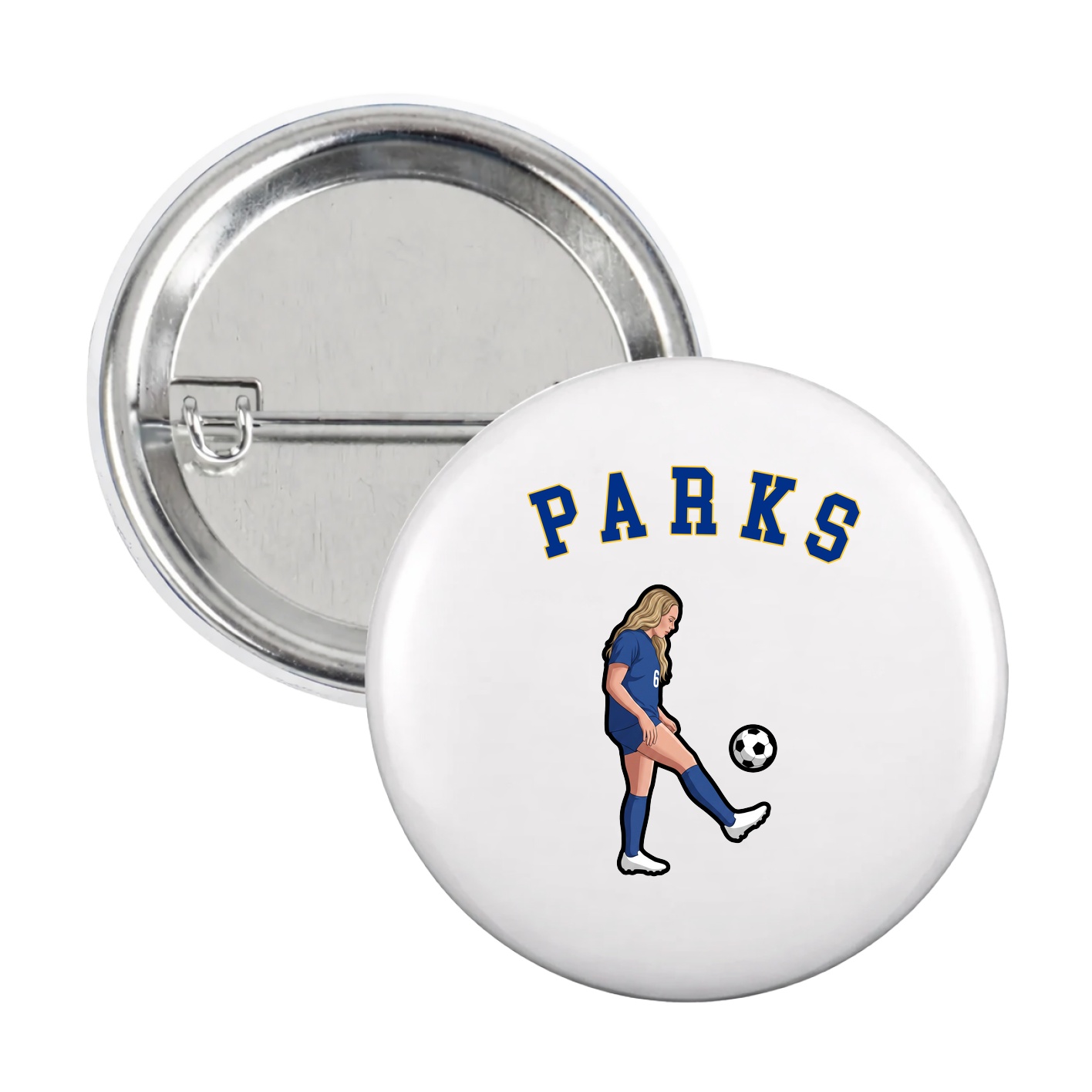 Game Day Button — Shirsey Arch in White