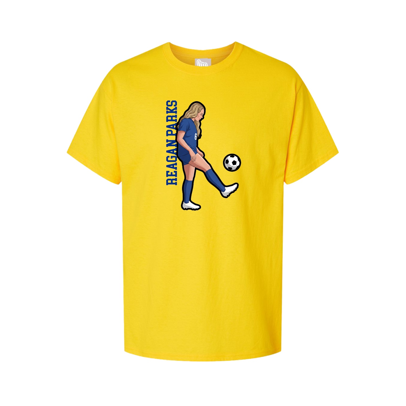 Tee — Name Vertical in Gold