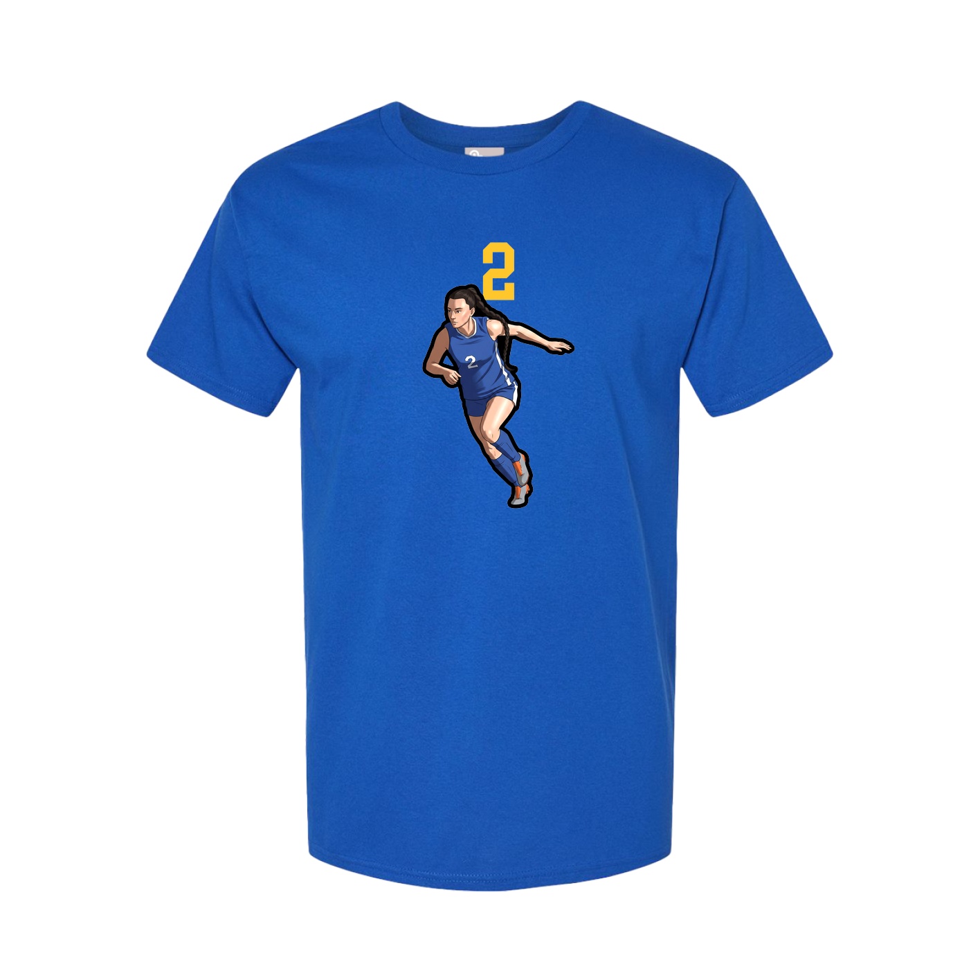 Tee — Number Top in Royal