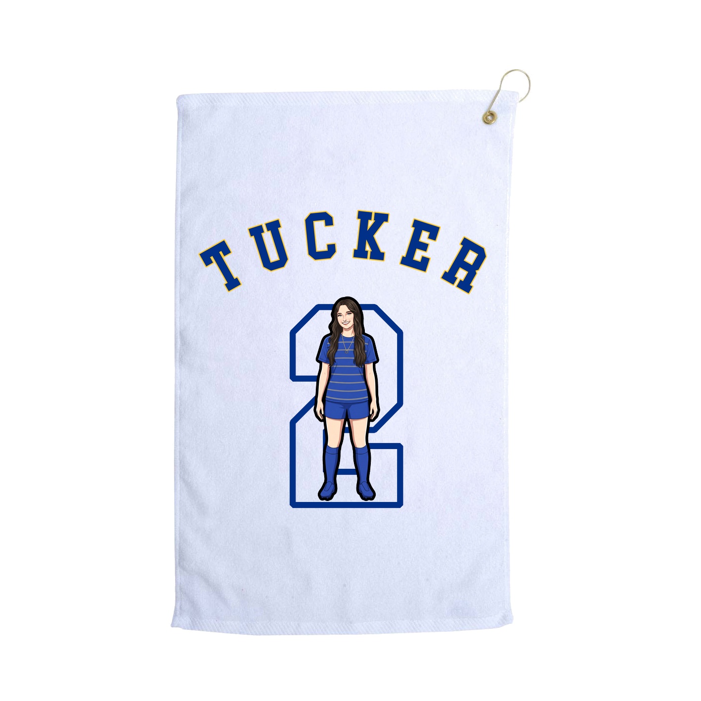 Golf Towel — Shirsey Arch in White