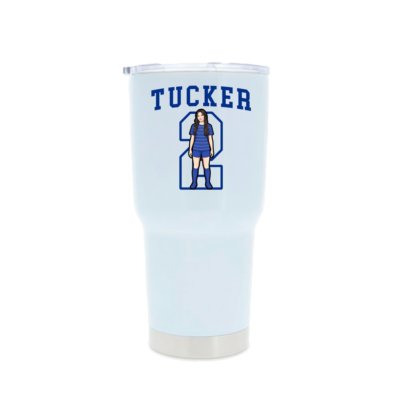 30oz Stainless Steel Tumbler — Shirsey in White