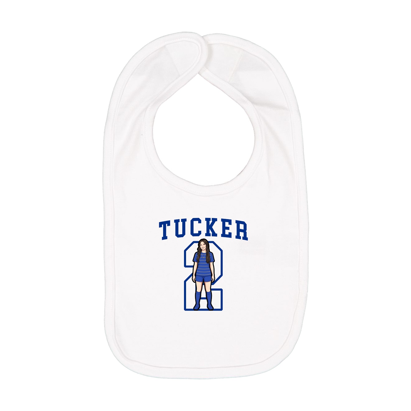 Infant Bib — Shirsey in White