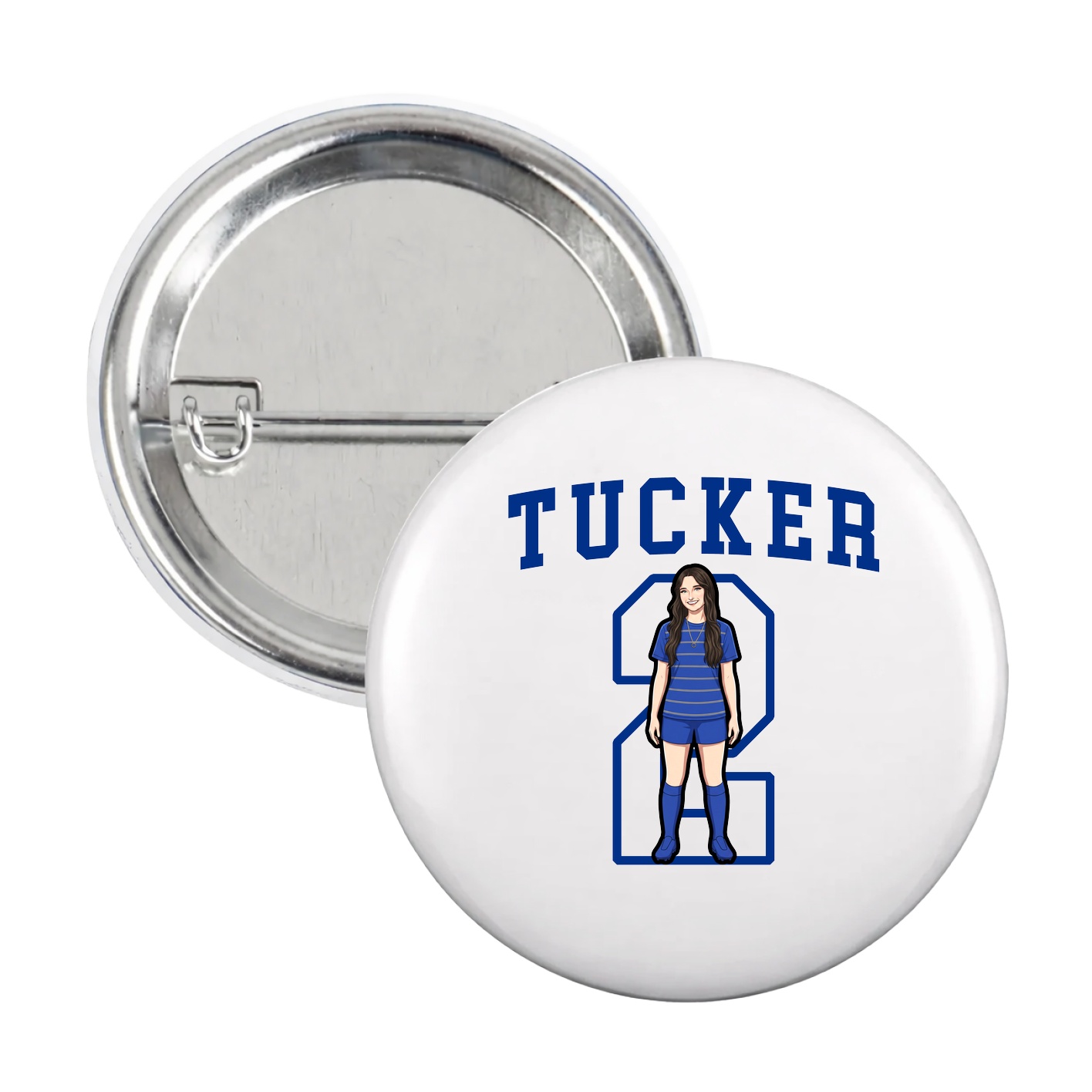 Game Day Button — Shirsey in White