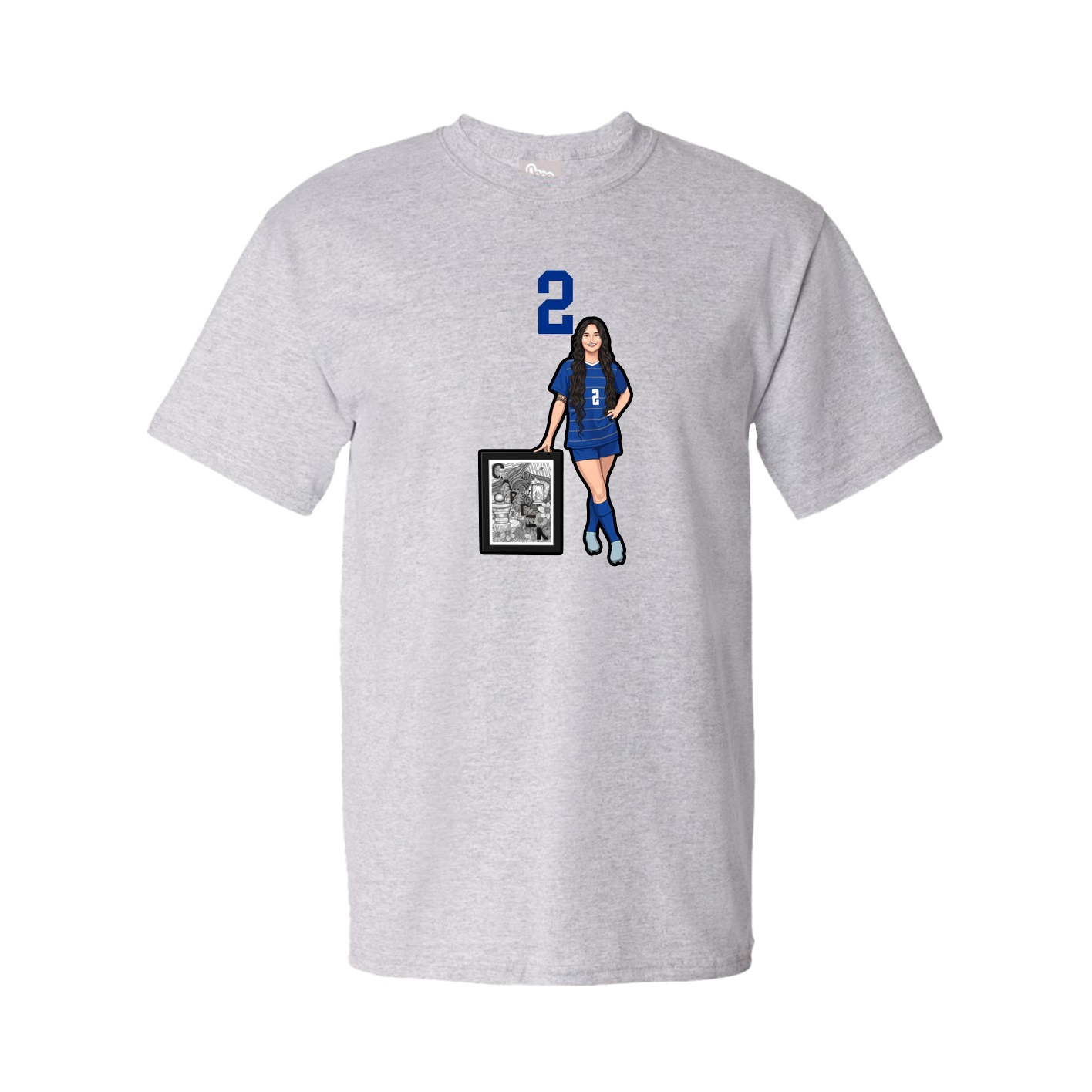 Tee — Number Top in Grey