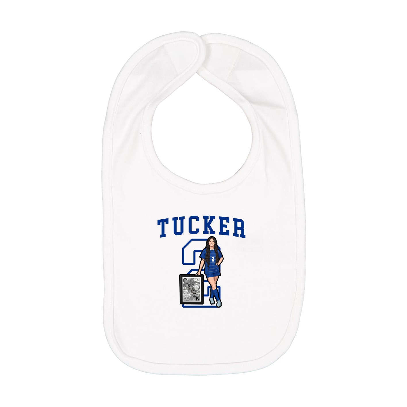Infant Bib — Shirsey in White