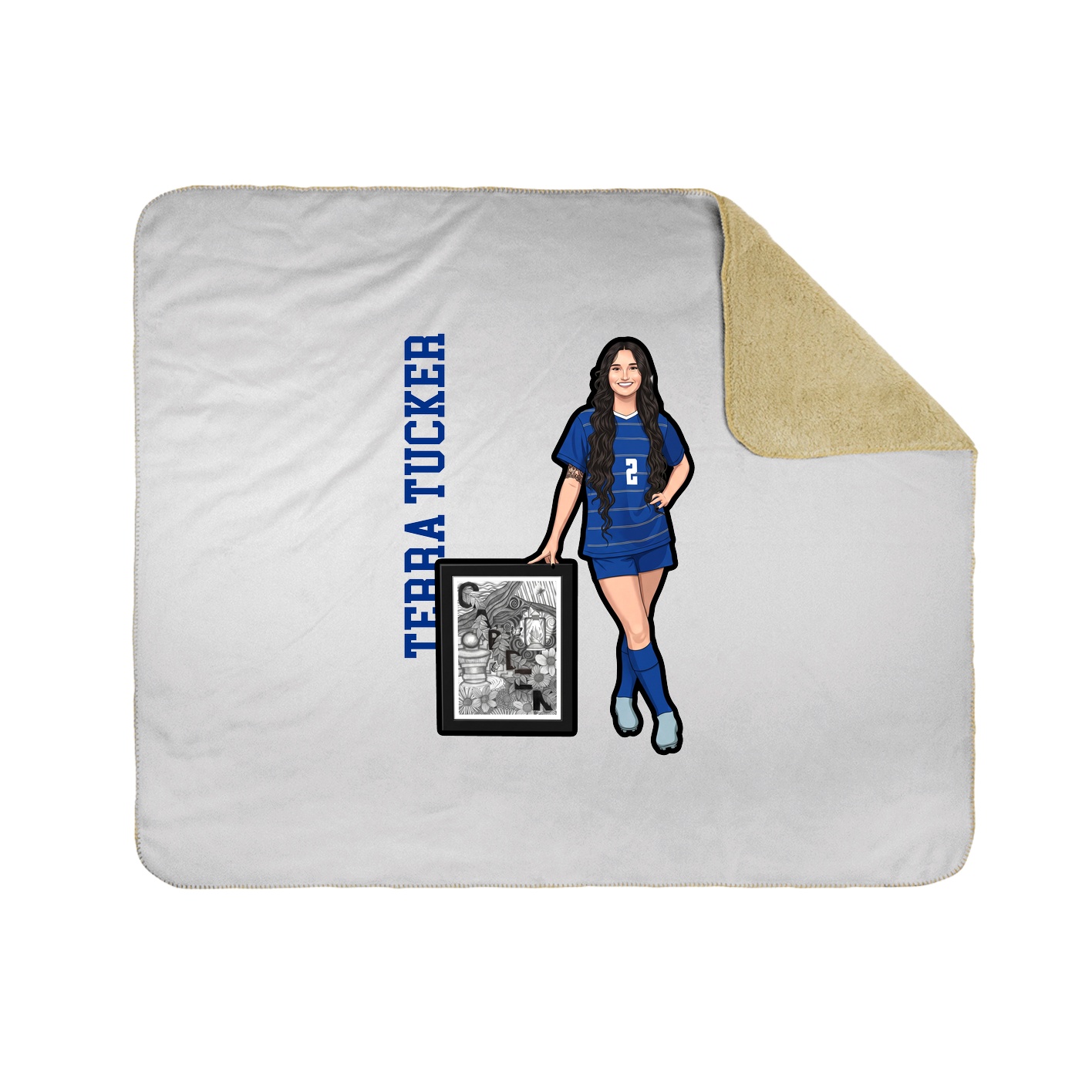 50x60 Sherpa Lined Throw Blanket