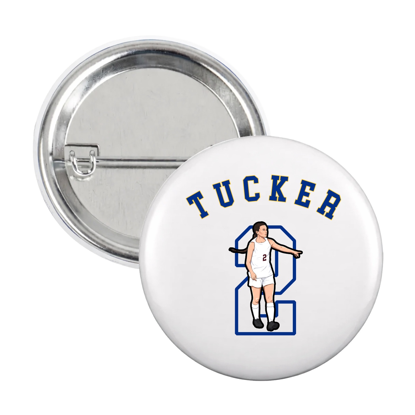 Game Day Button — Shirsey Arch in White