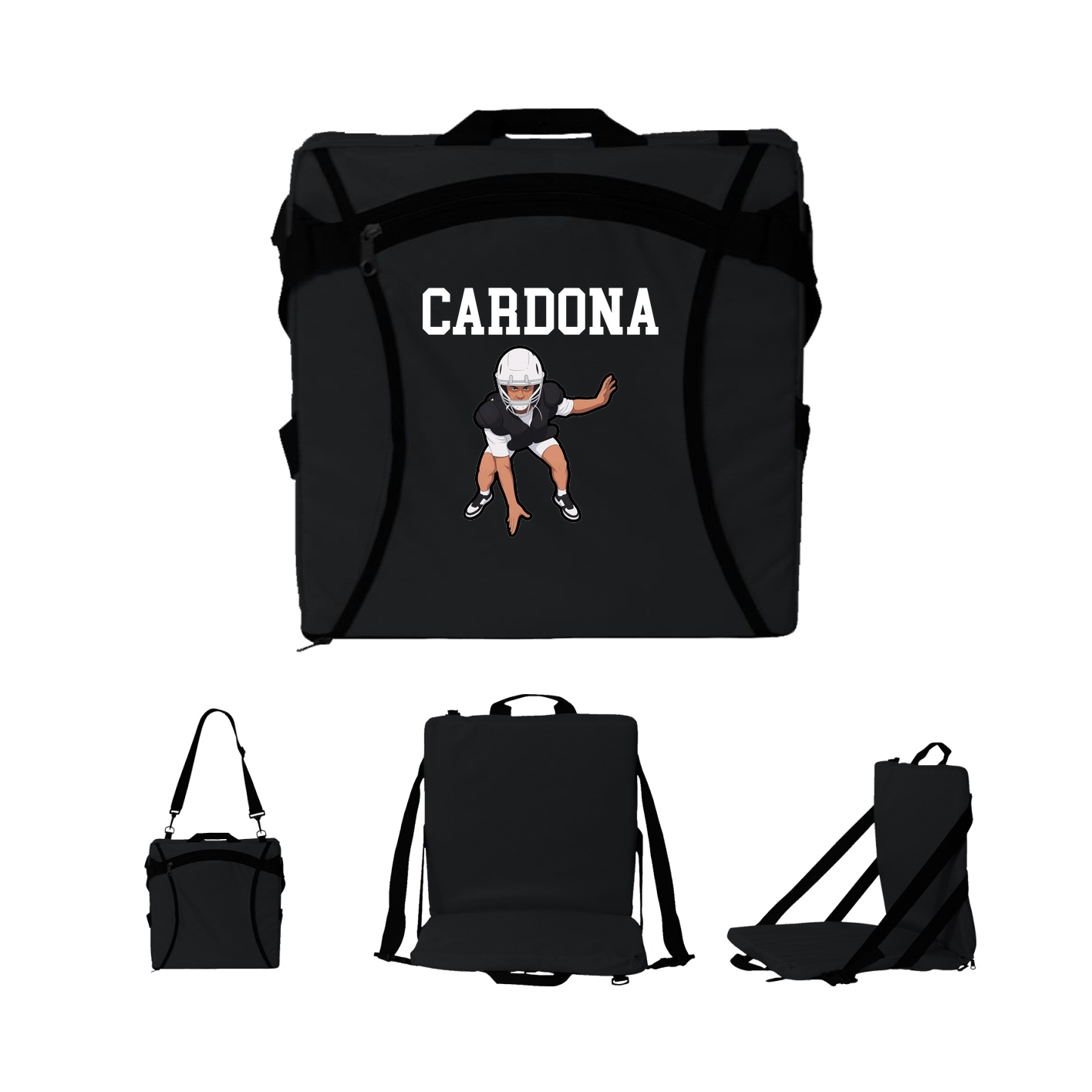 Folding Stadium Seat — Shirsey in Black