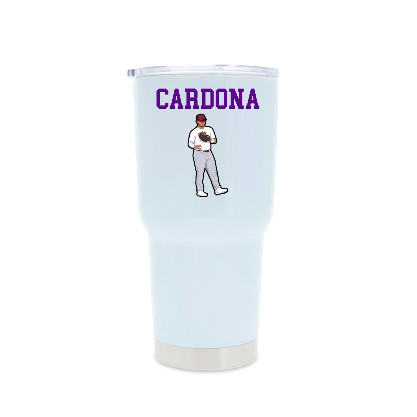 30oz Stainless Steel Tumbler — Shirsey in White