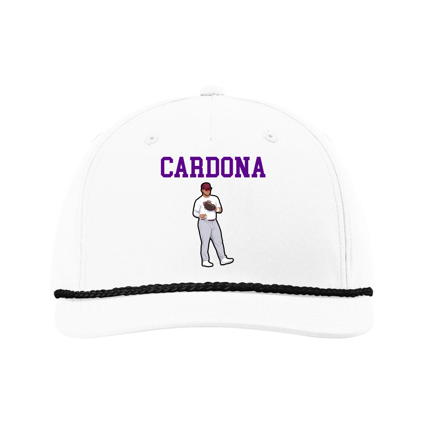 Five-Panel Classic Rope Cap — Shirsey in White