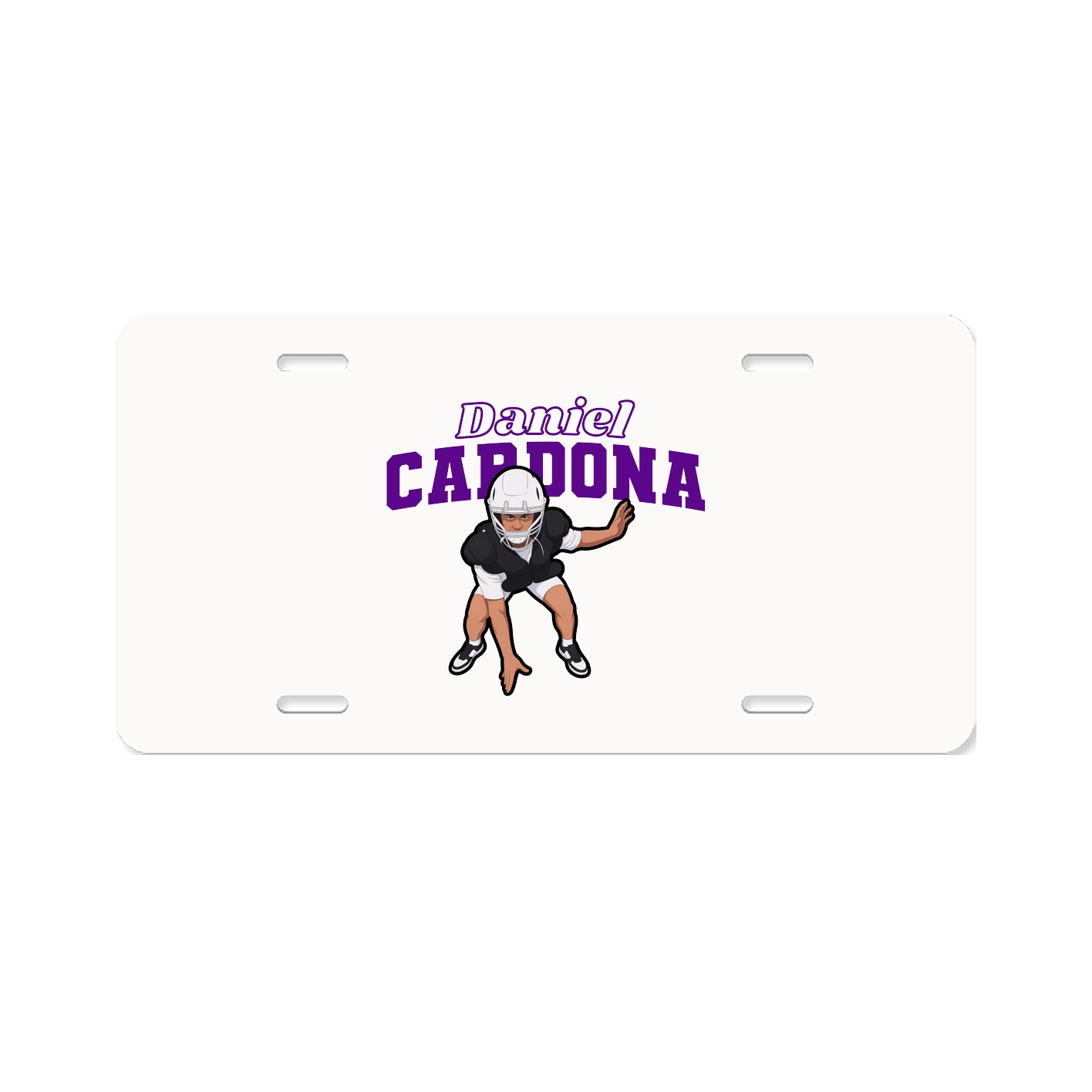 License Plate — Name Arch in Classic