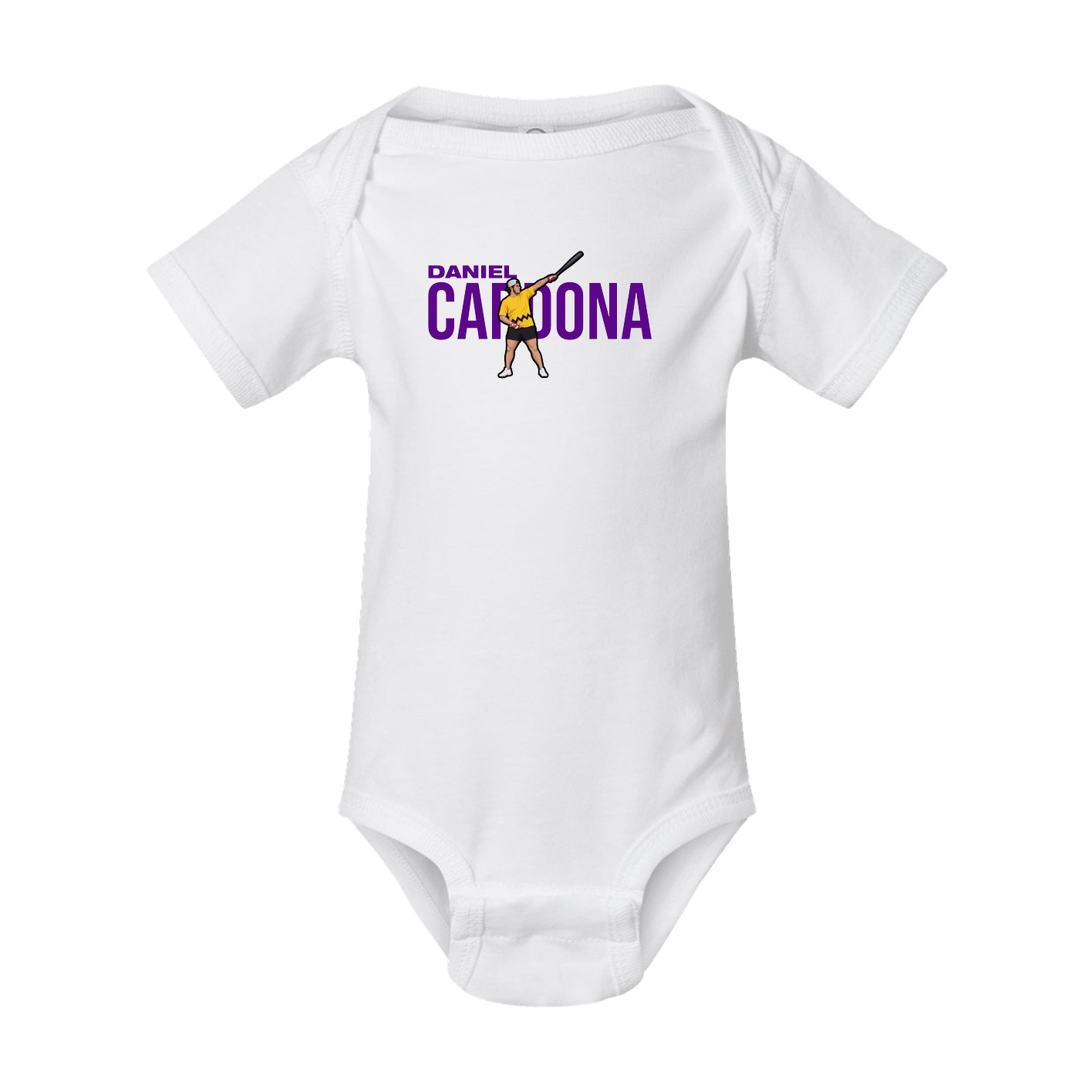Baby Onesie — Player Name in White
