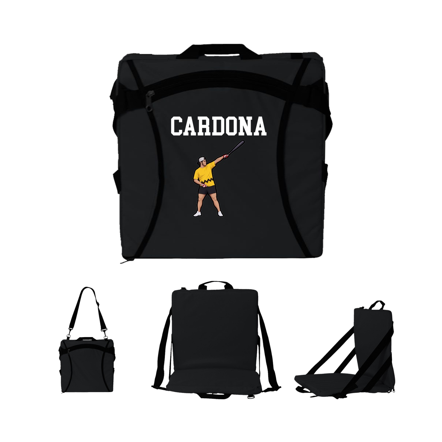 Folding Stadium Seat — Shirsey in Black