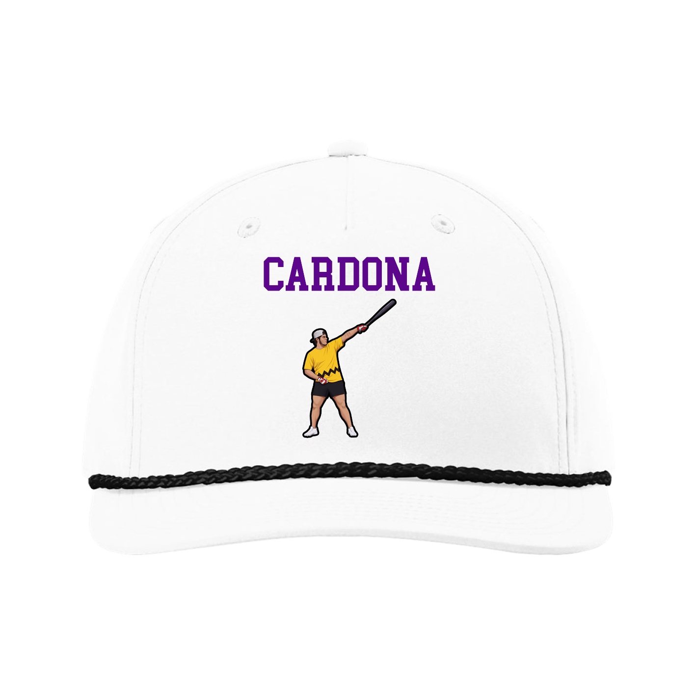 Five-Panel Classic Rope Cap — Shirsey in White