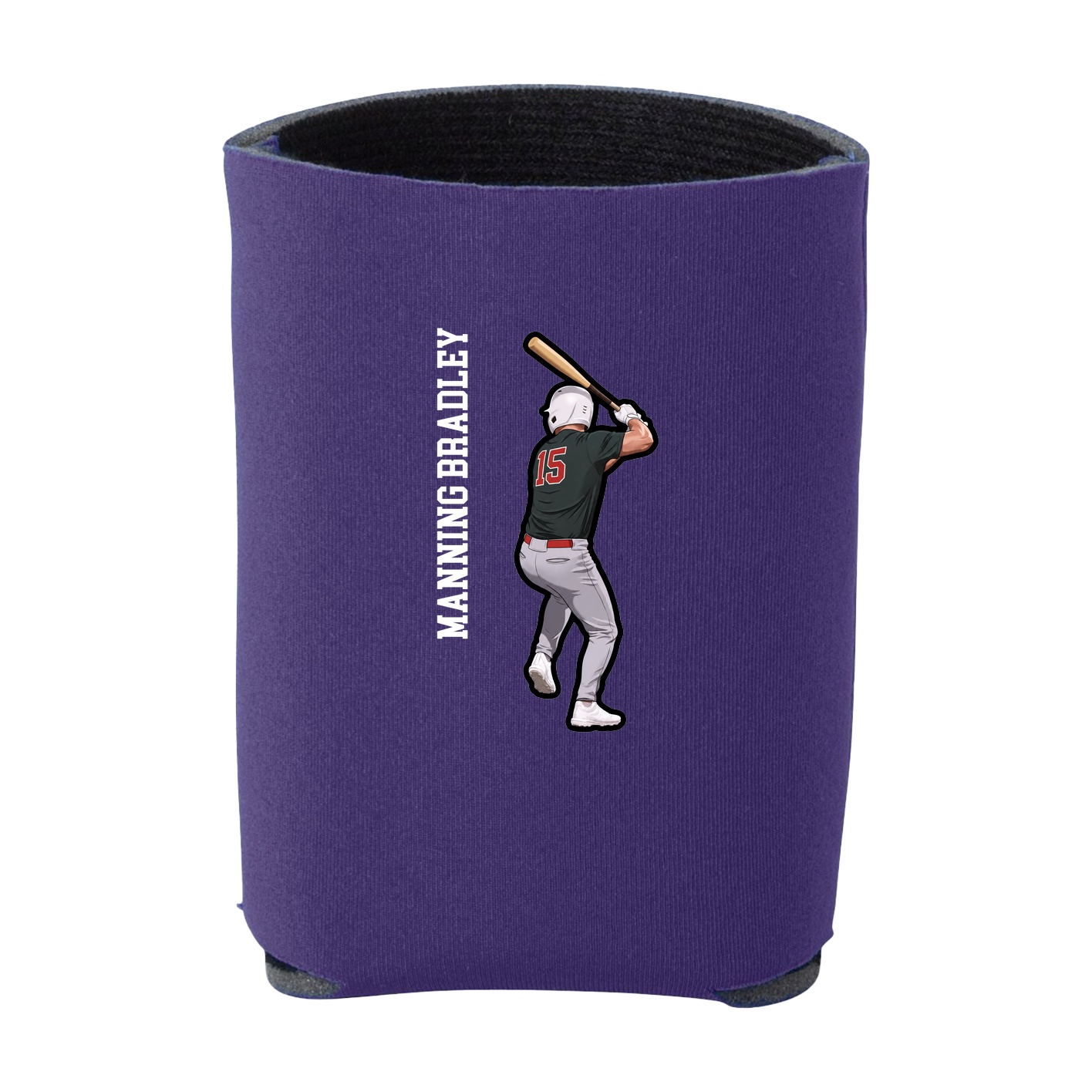 Can Holder — Name Vertical in Purple