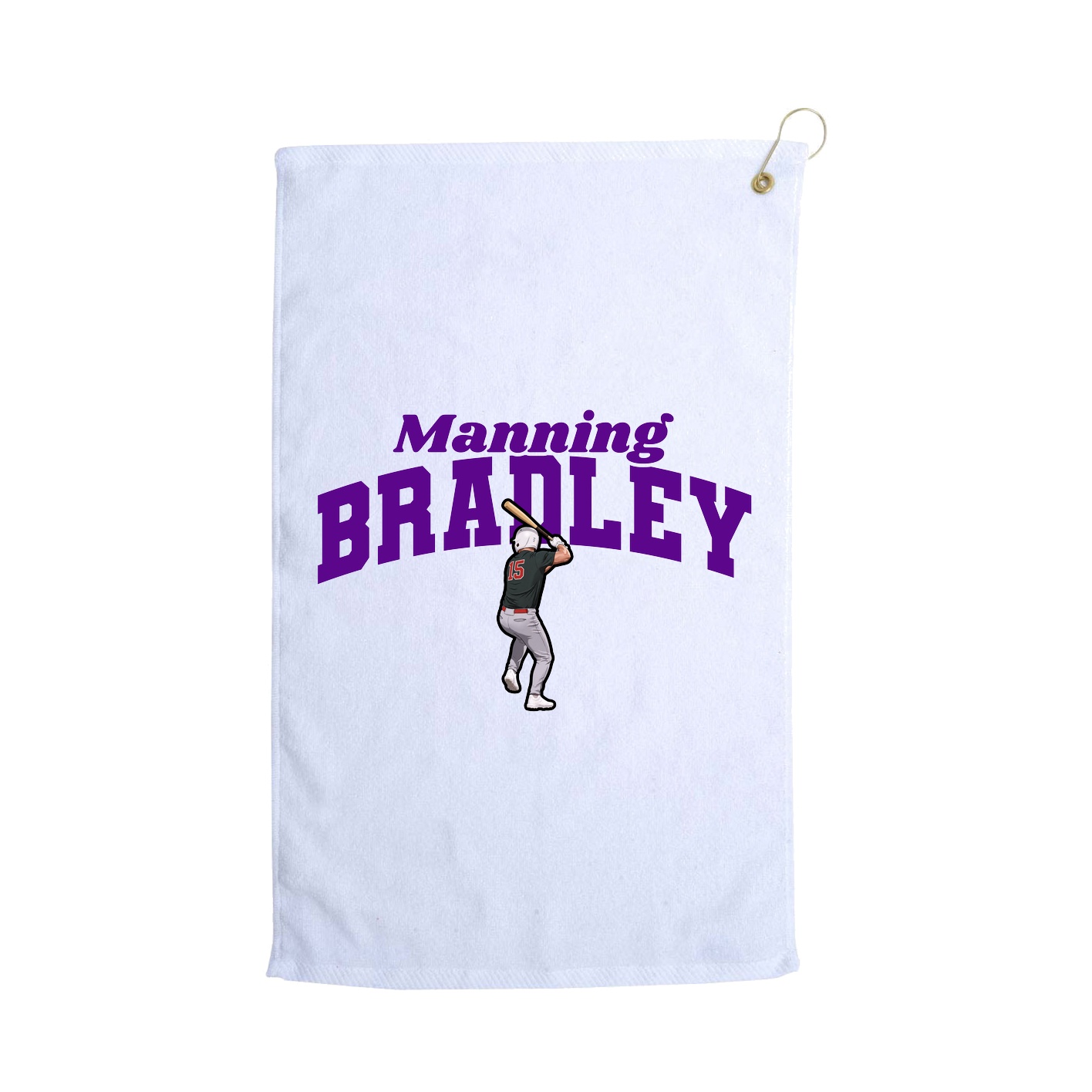 Golf Towel — Signature Arch in White