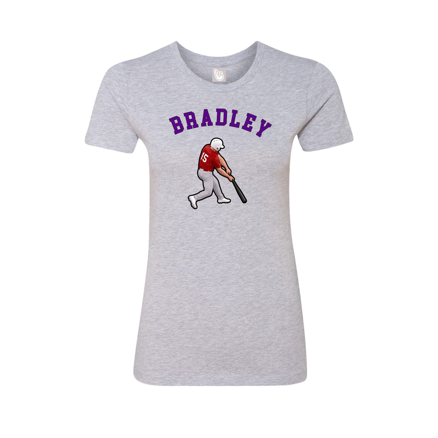 Fitted Women's Tee — Shirsey Arch in Grey
