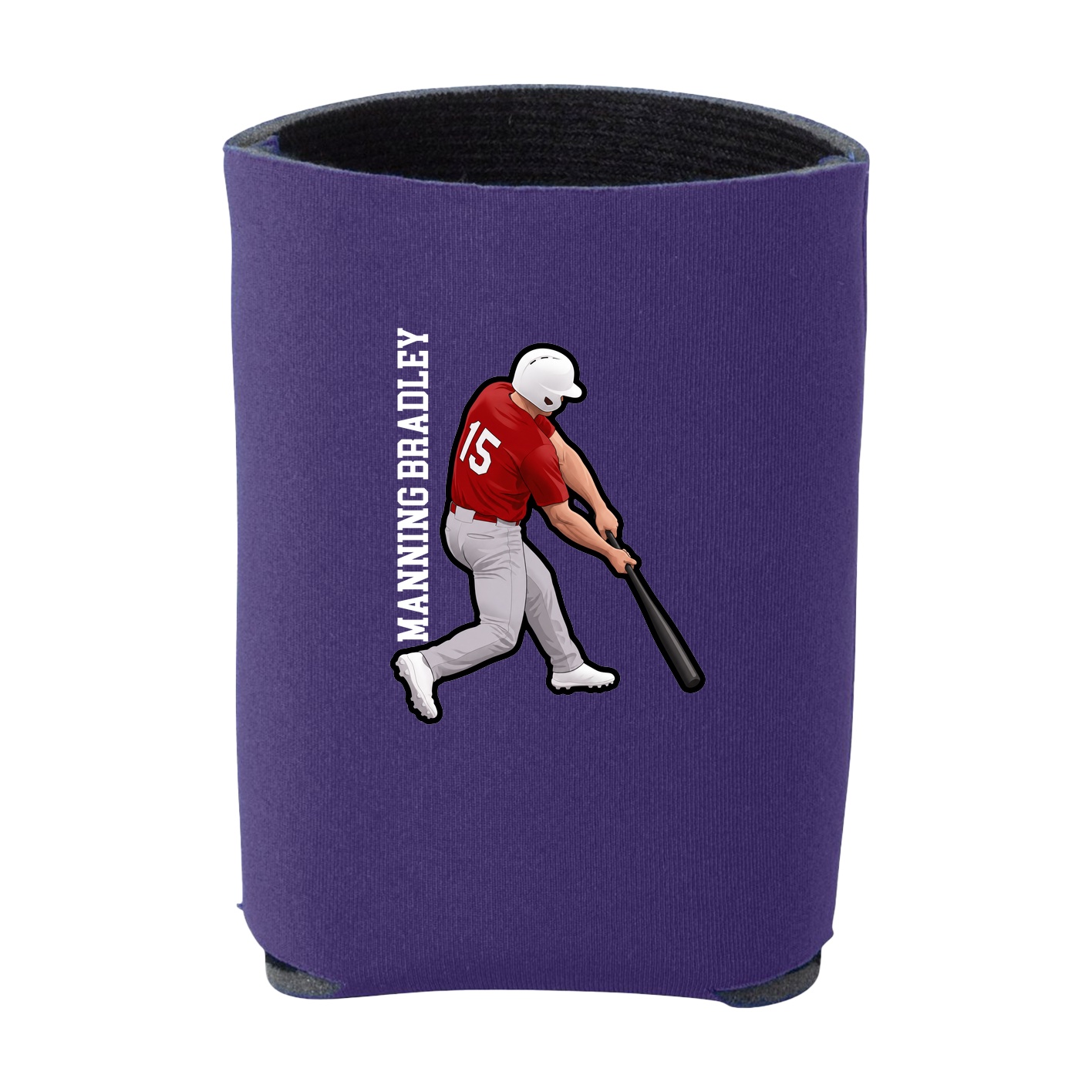 Can Holder — Name Vertical in Purple