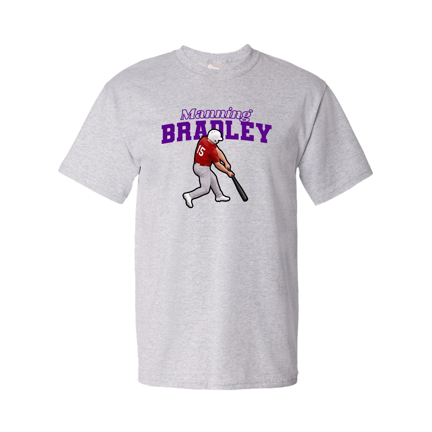 Youth Tee — Name Arch in Grey