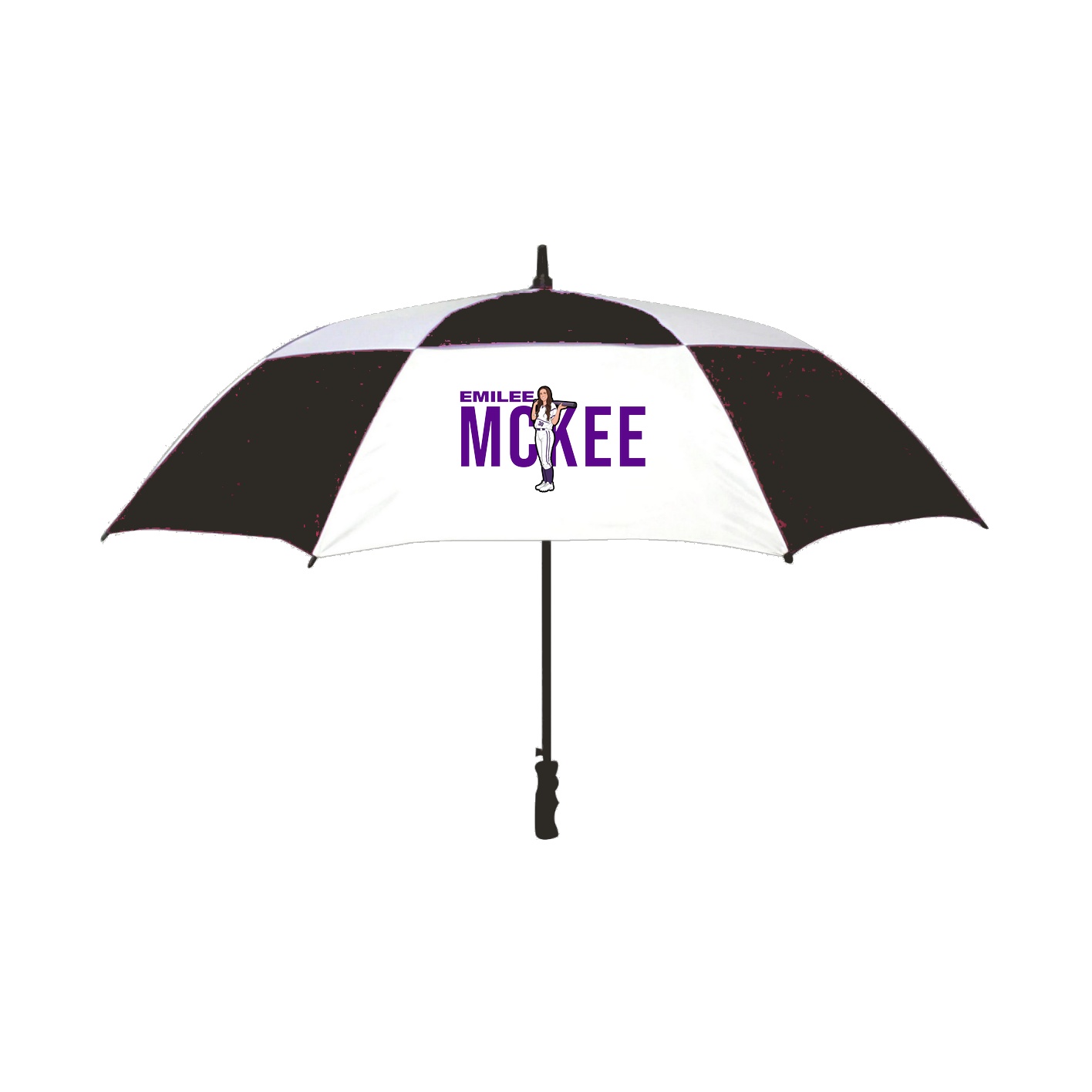 Golf Umbrella — Player Name in Black