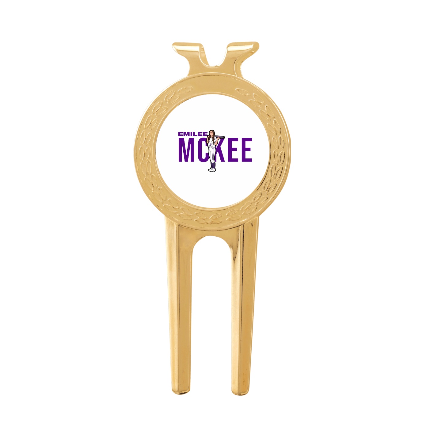 Divot Tool with Ball Marker — Player Name in Classic