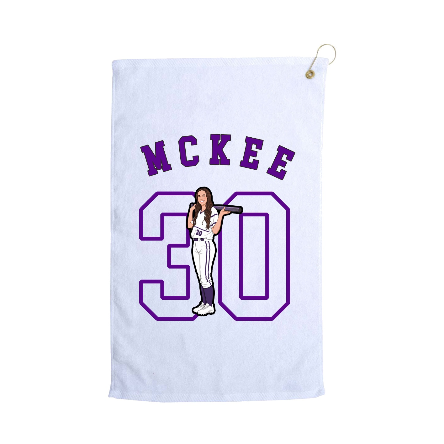 Golf Towel — Shirsey Arch in White