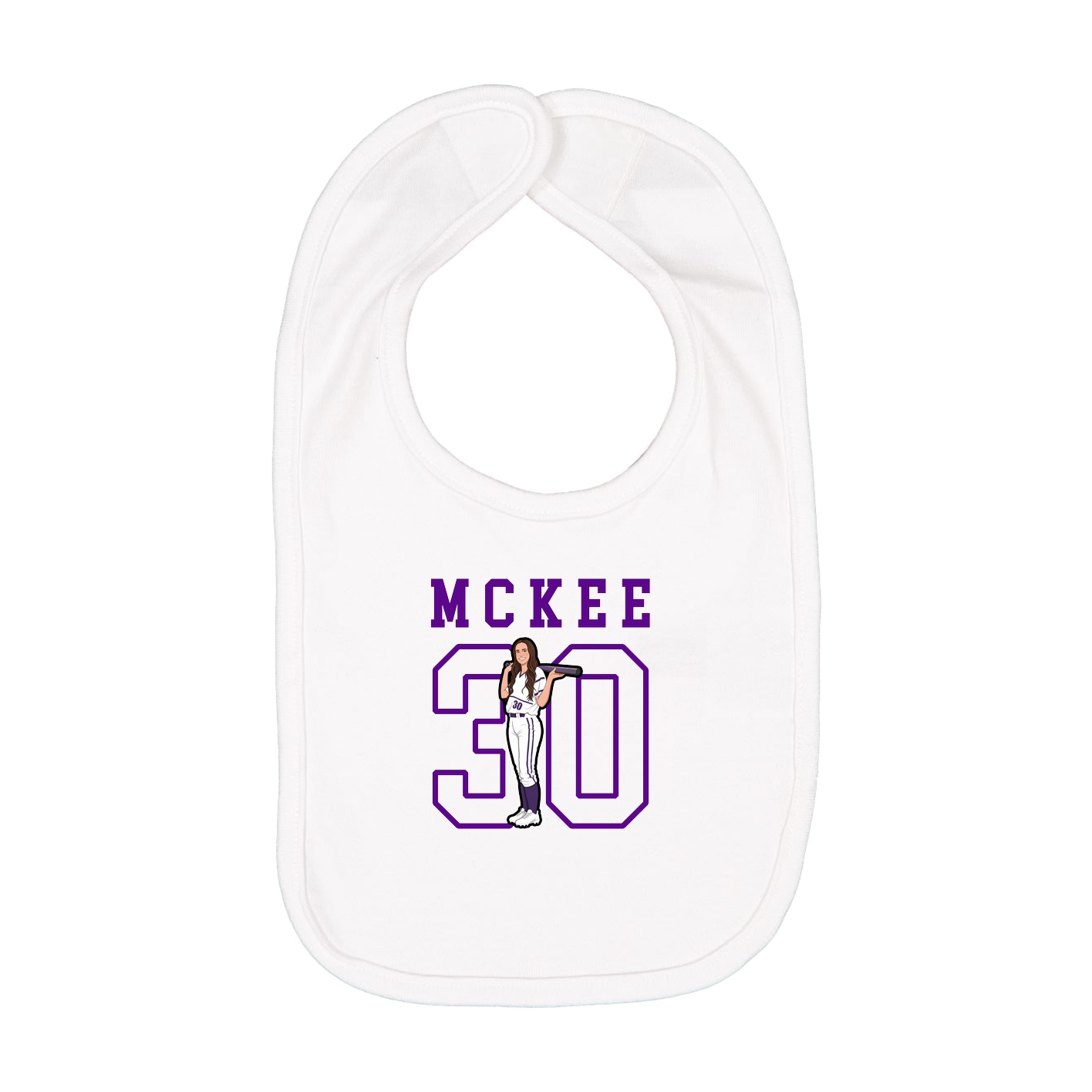 Infant Bib — Shirsey in White