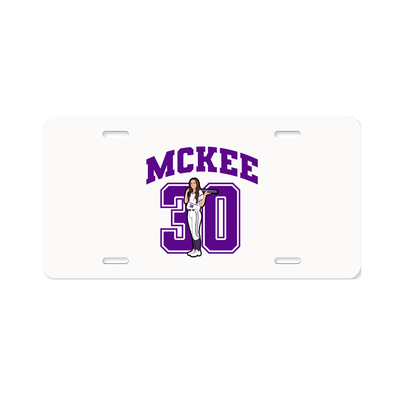 License Plate — Number in Classic