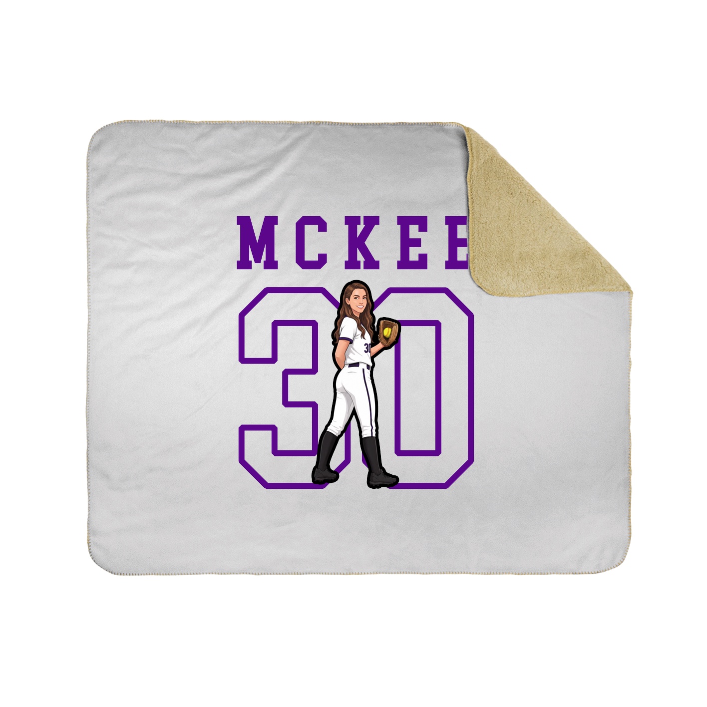 Throw Blanket — Shirsey in White