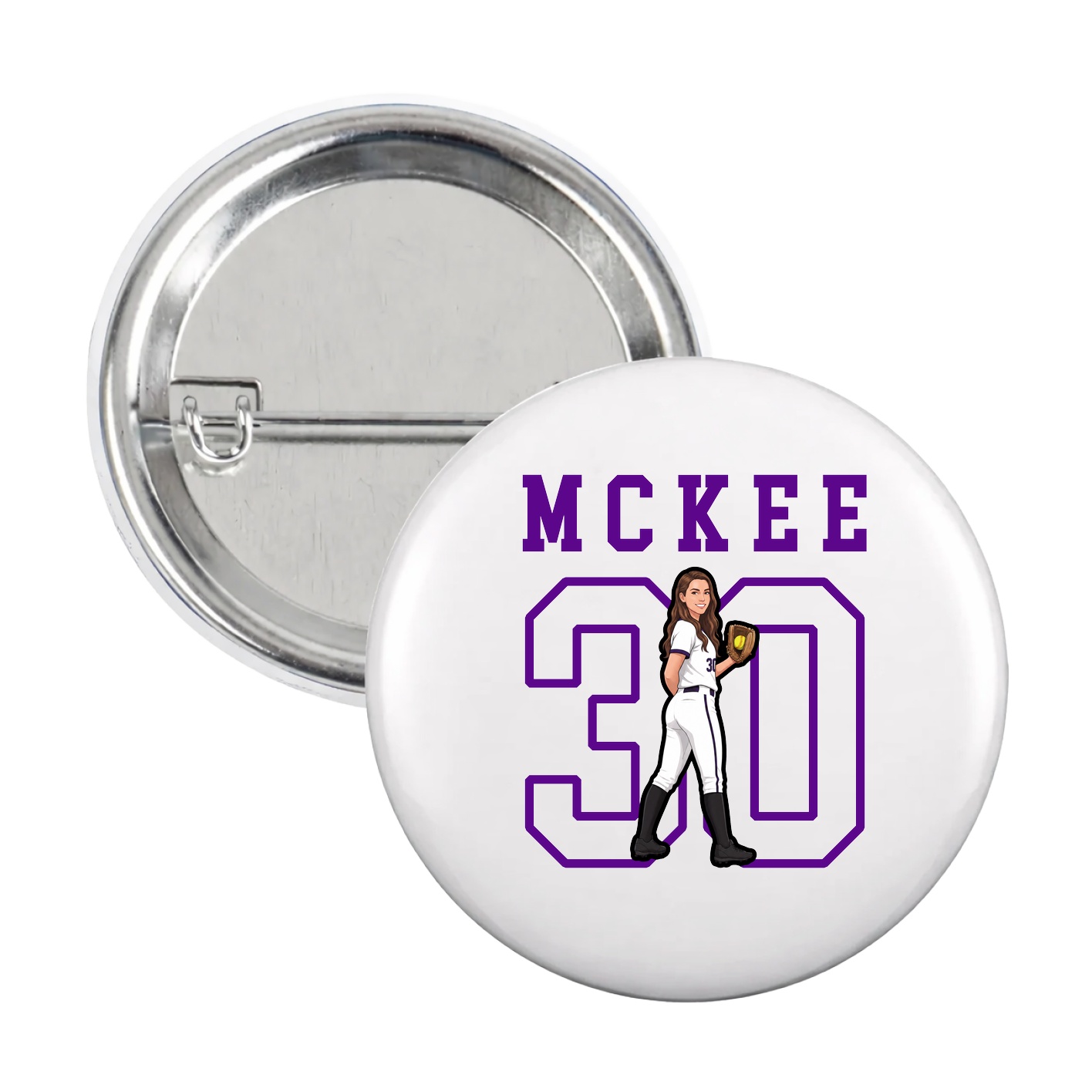 Game Day Button — Shirsey in White