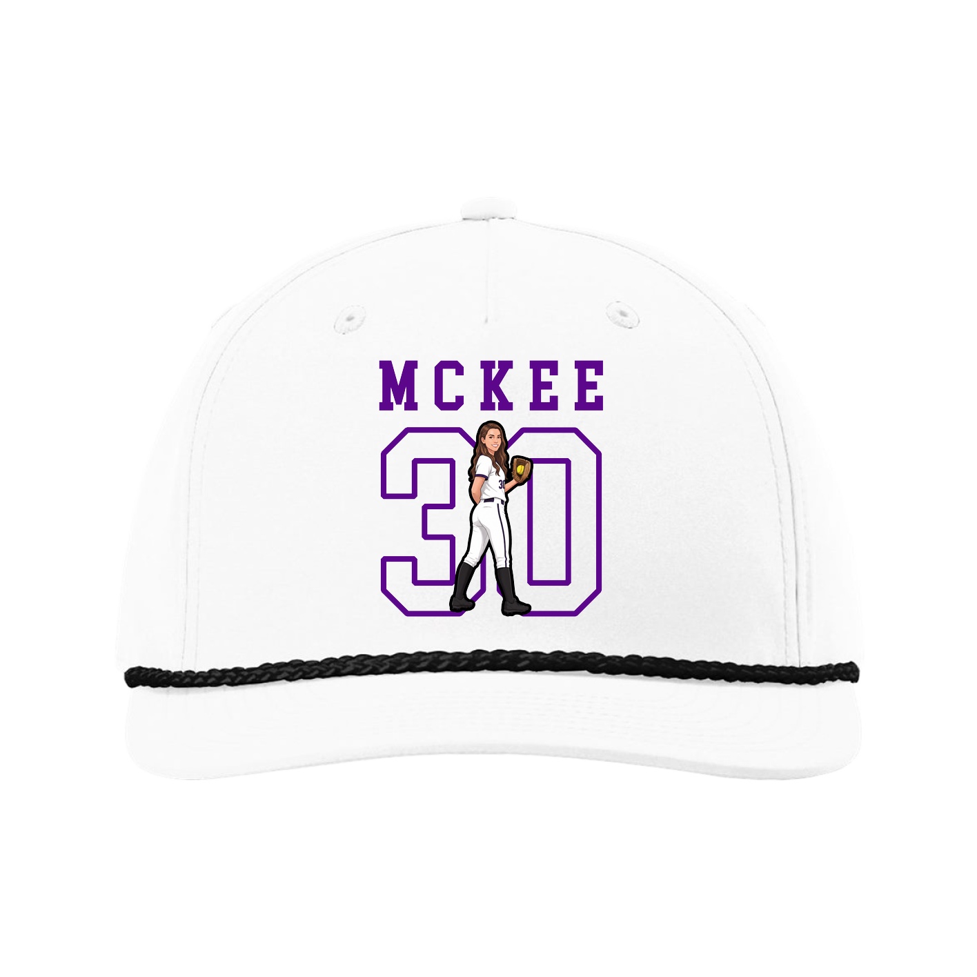 Five-Panel Classic Rope Cap — Shirsey in White