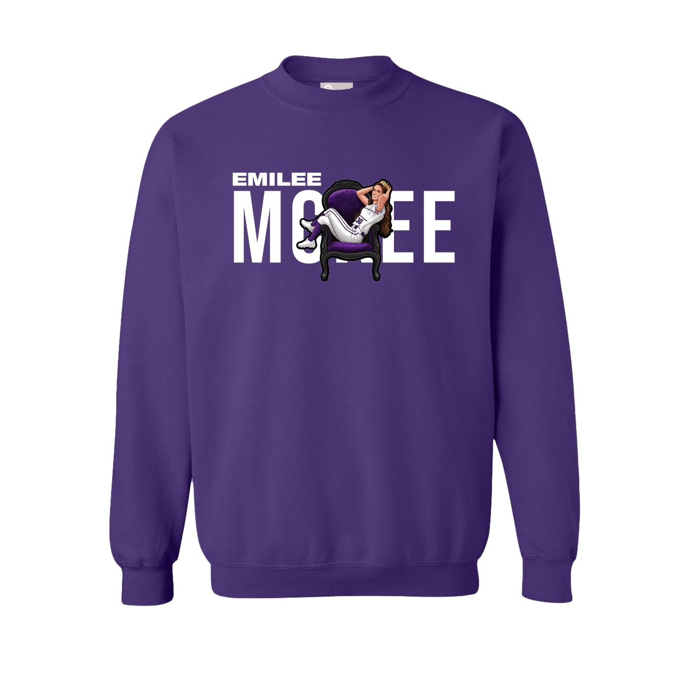 Fleece Crew — Player Name in Purple