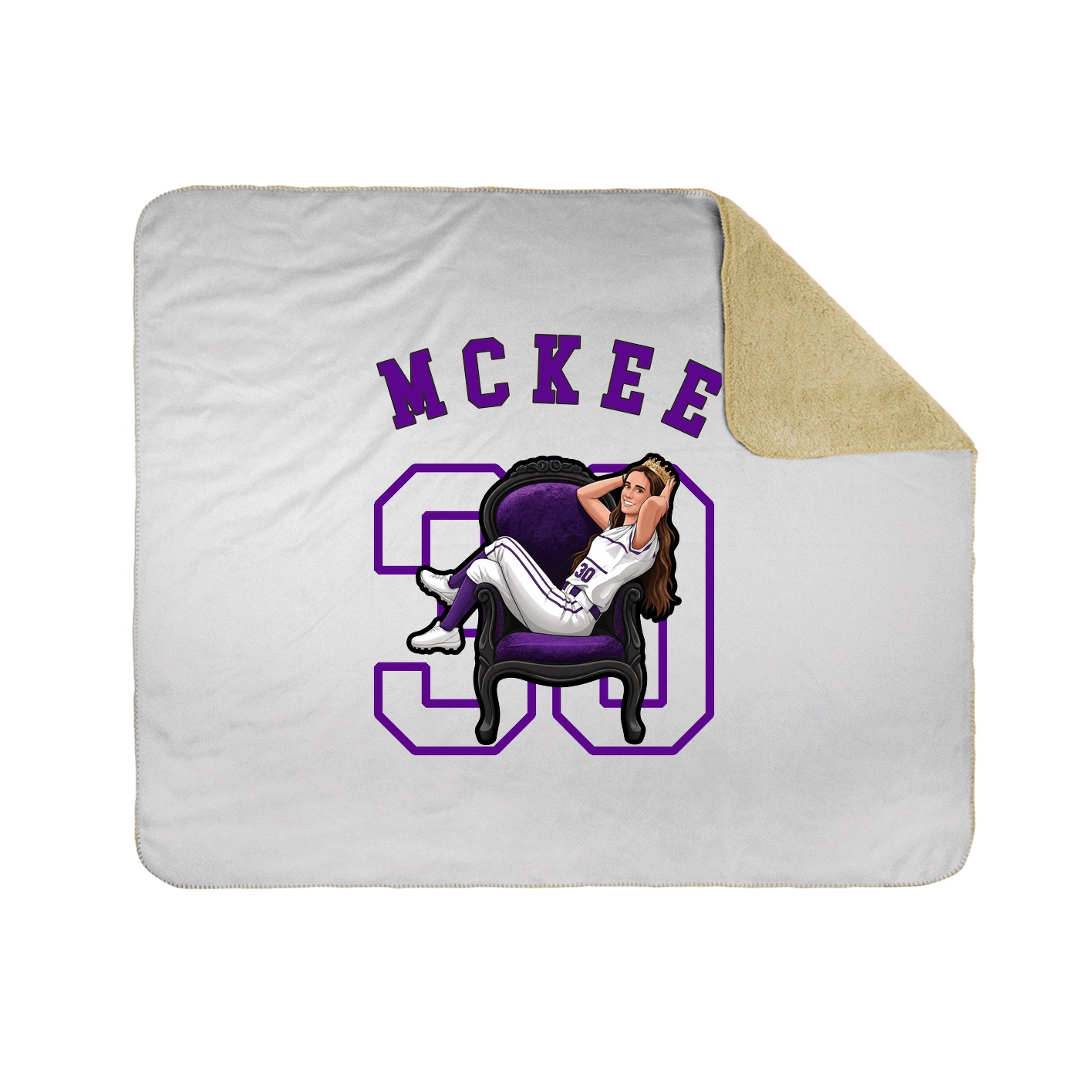Throw Blanket — Shirsey Arch in White