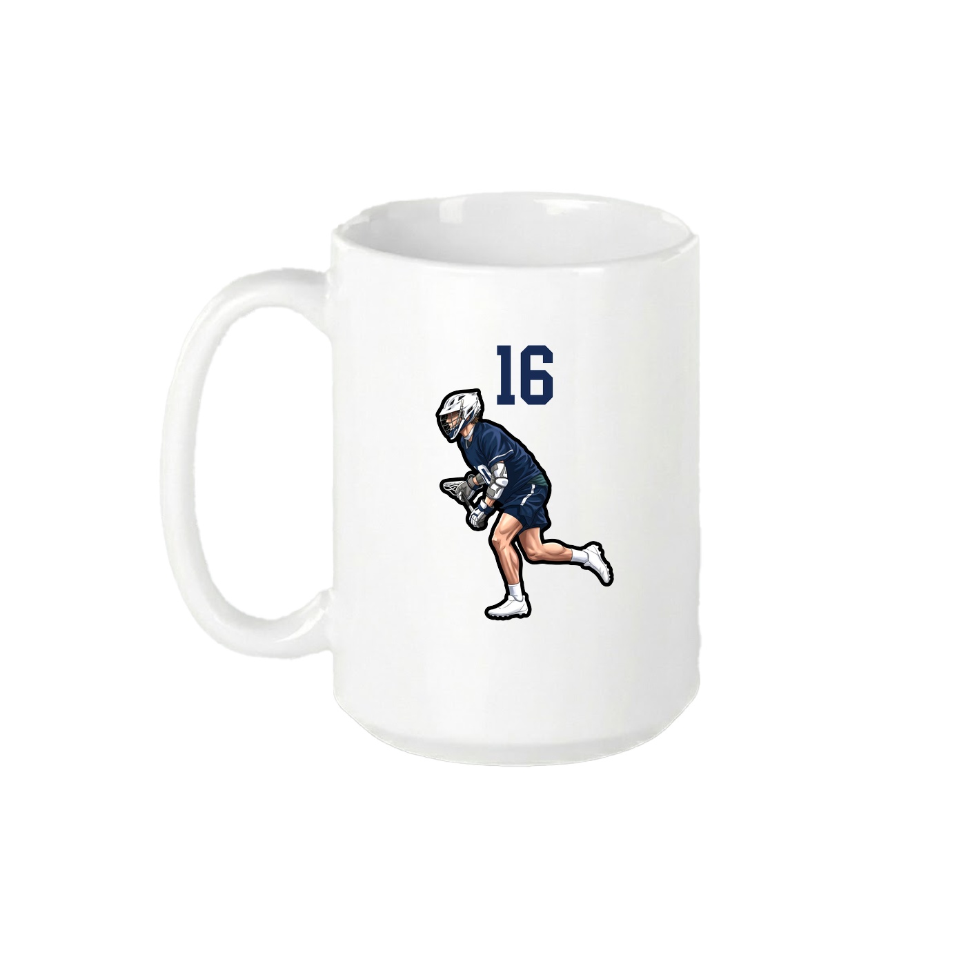 15oz Coffee Mug — Number Top in White
