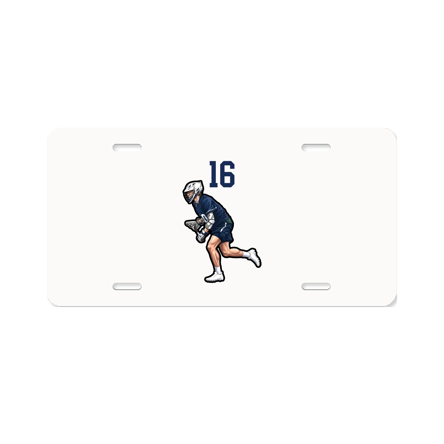 License Plate — Number Top in Classic