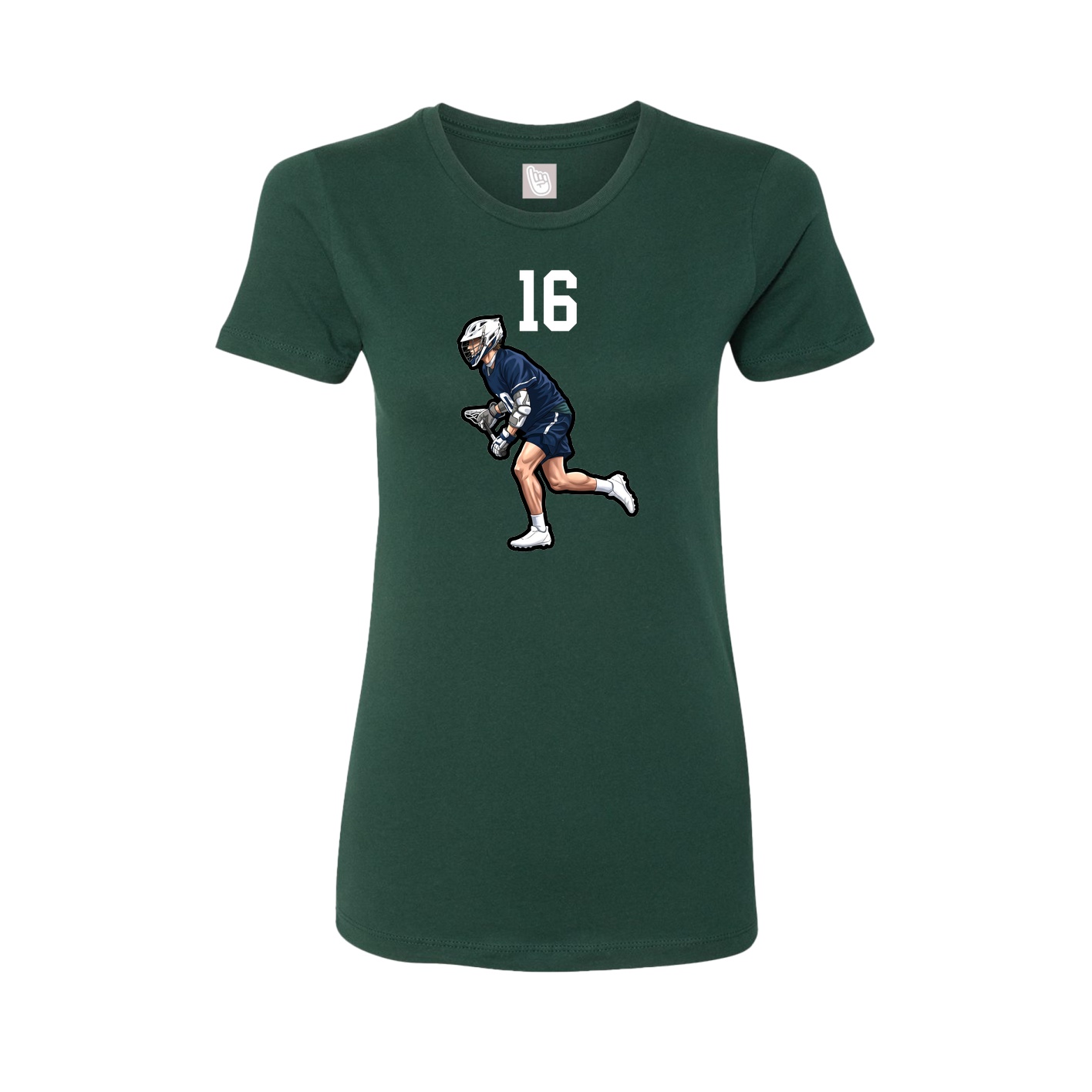 Womens Tee — Number Top in Green