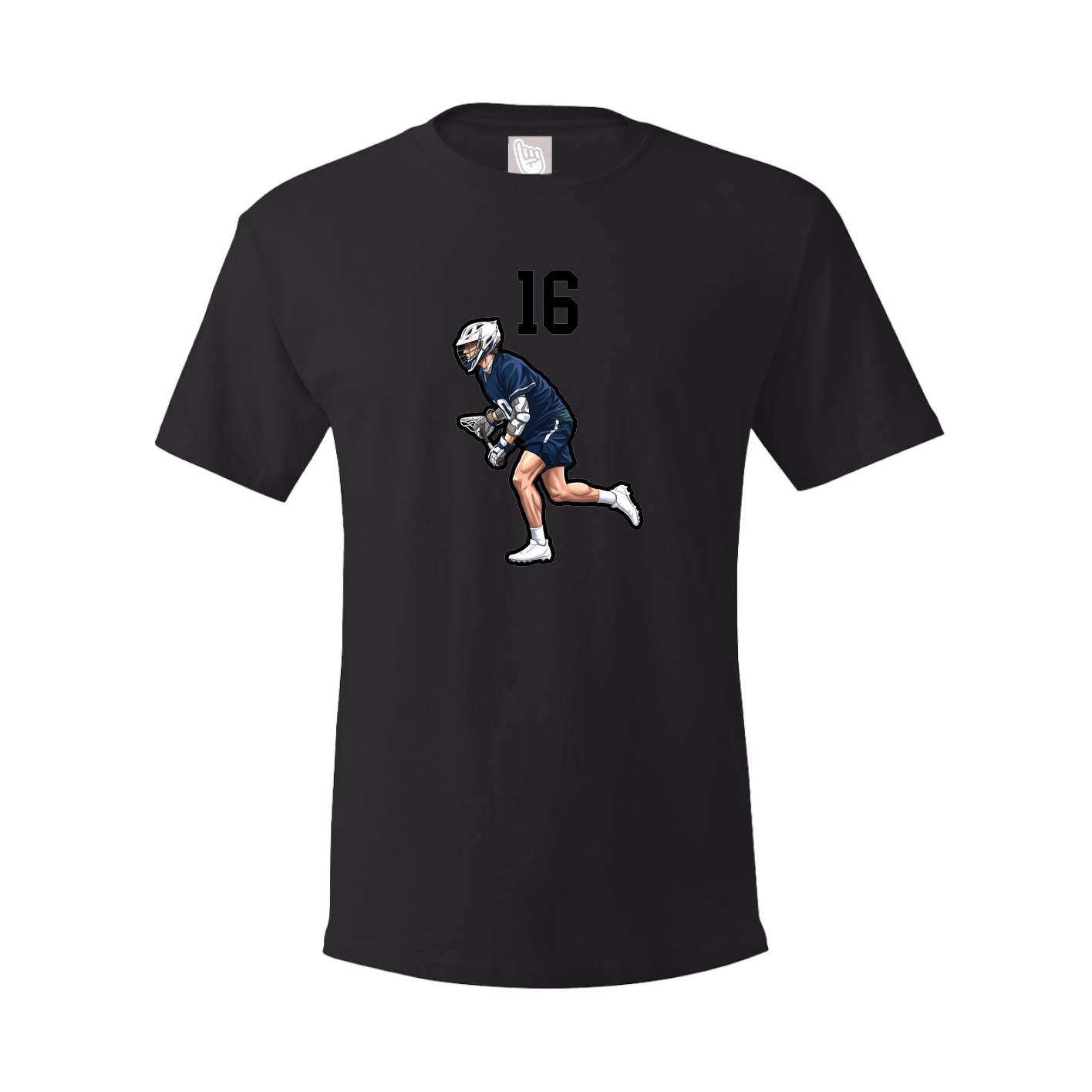 Youth Tee — Number Top in Black