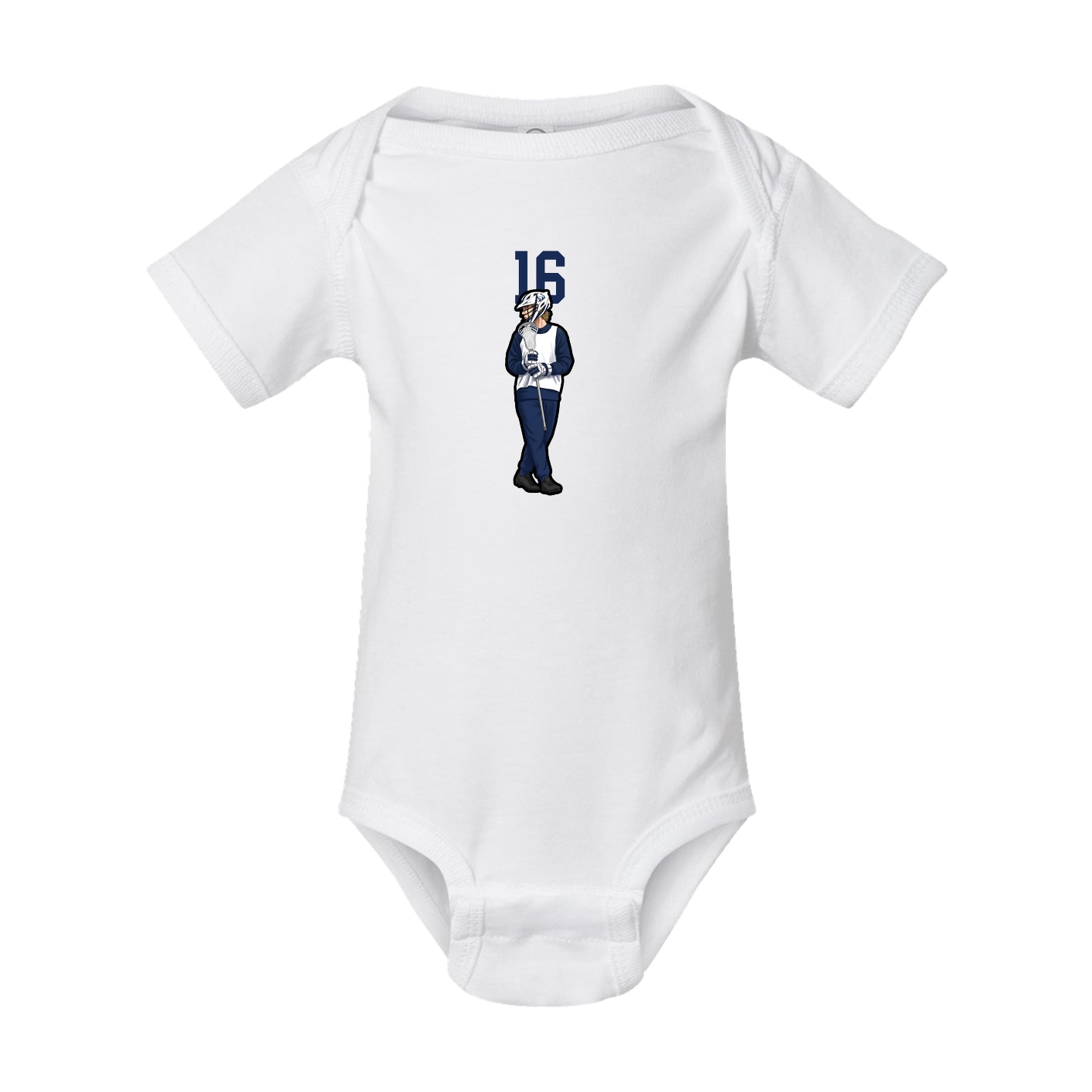 Baby Onesie — Number Top in White