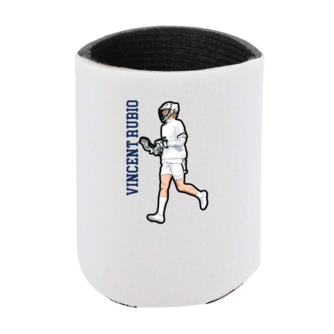Can Holder — Name Vertical in White