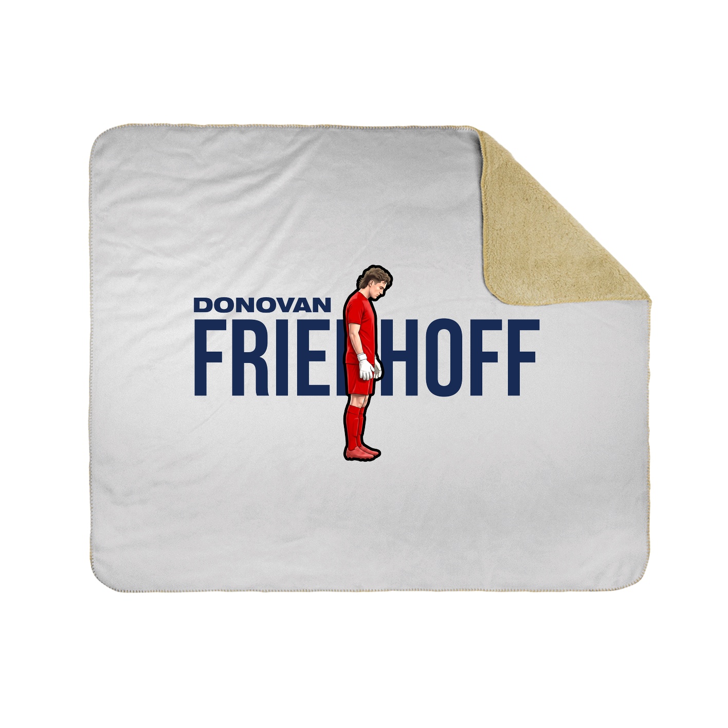 Throw Blanket — Player Name in White