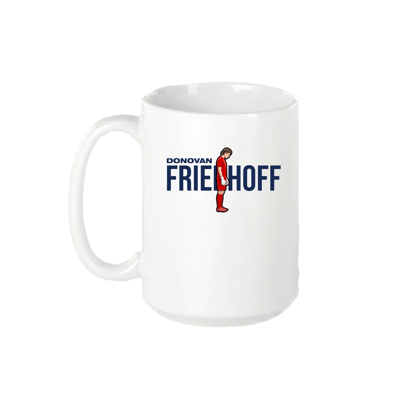 15oz Coffee Mug — Player Name in White