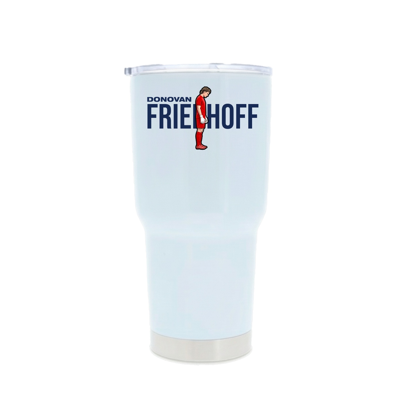 30oz Stainless Steel Tumbler — Player Name in White