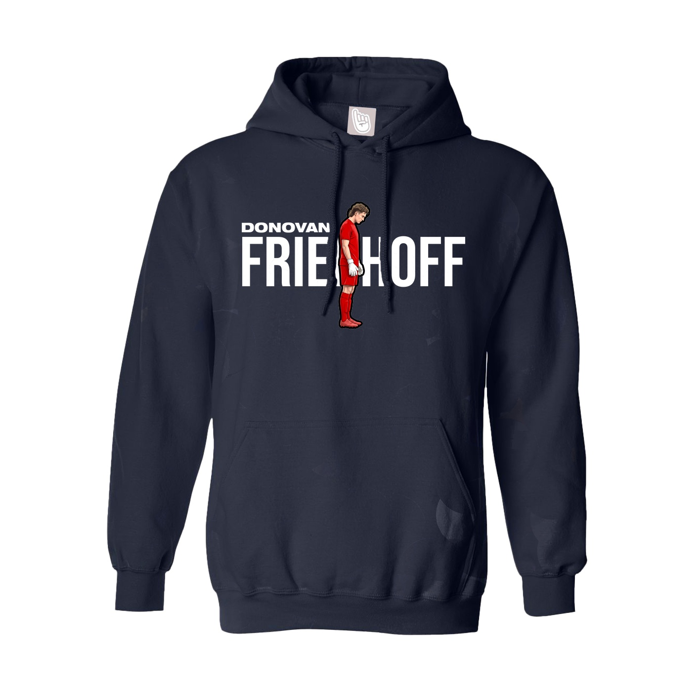 Hoodie — Player Name in Navy