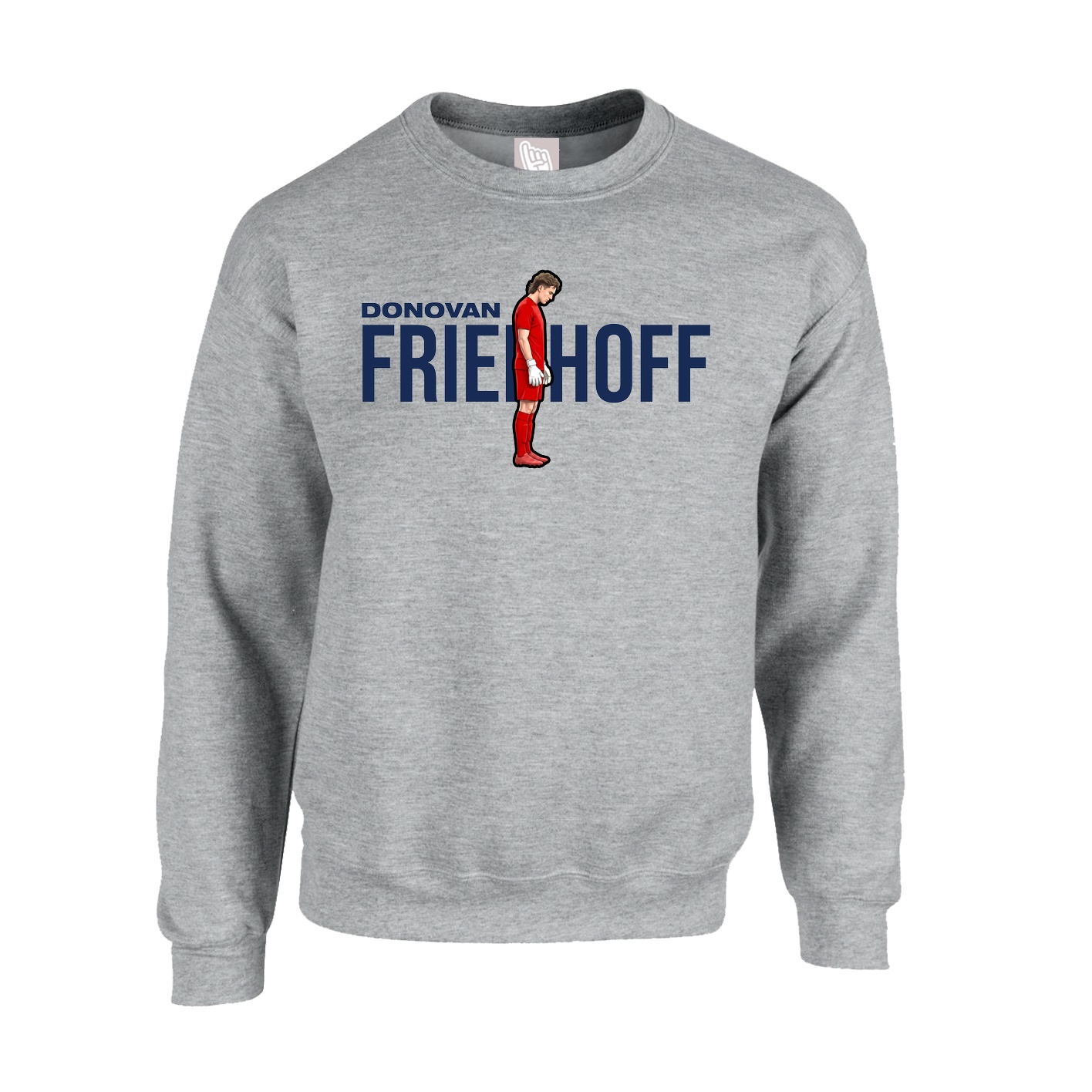 Fleece Crew — Player Name in Grey