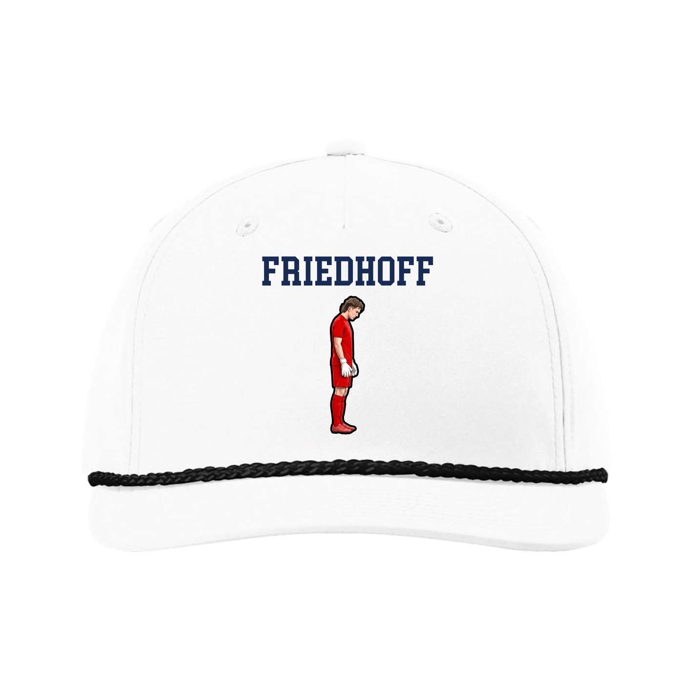 Five-Panel Classic Rope Cap — Shirsey in White