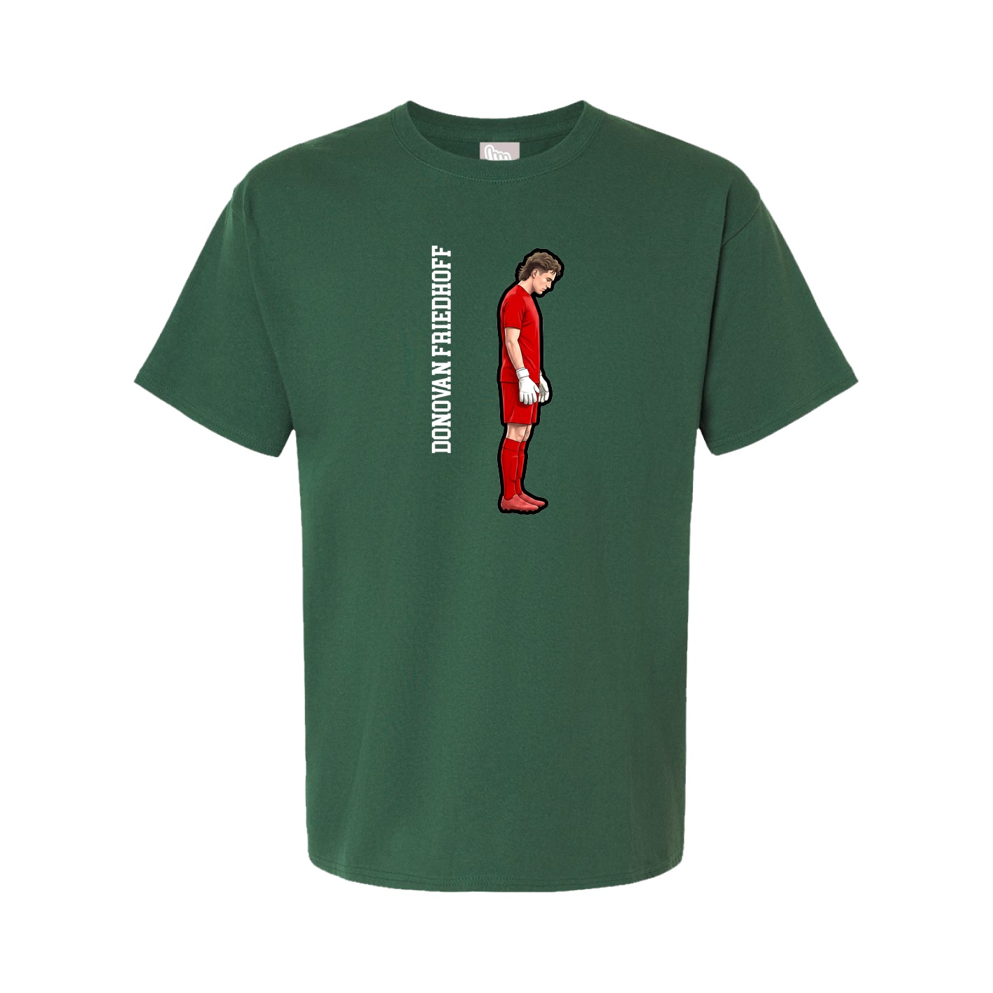 Tee — Name Vertical in Green