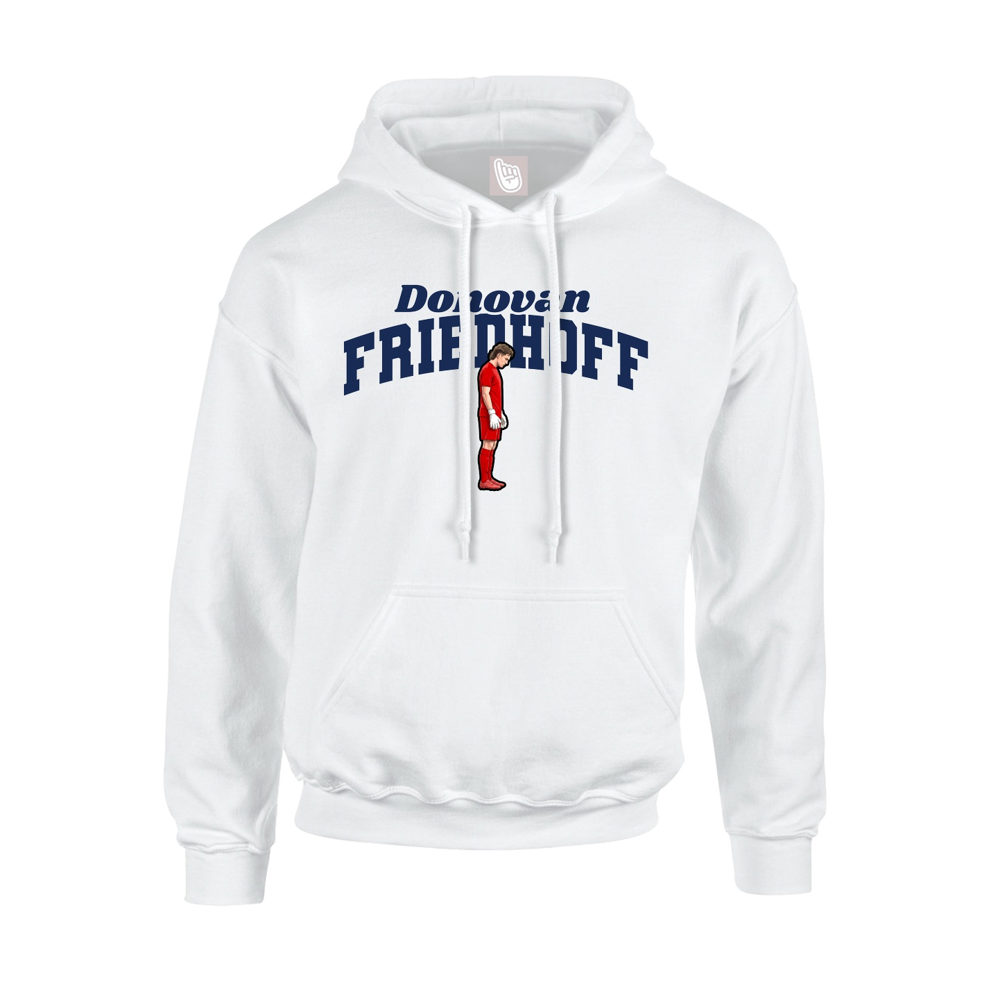 Hoodie — Signature Arch in White