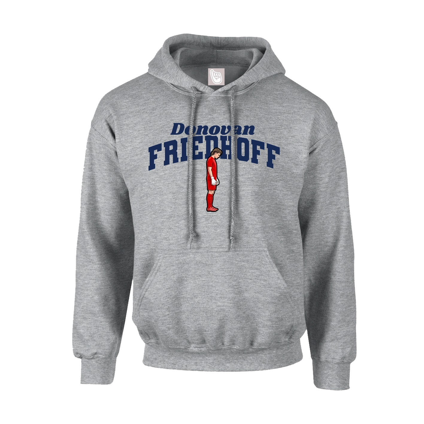 Youth Hoodie — Signature Arch in Grey