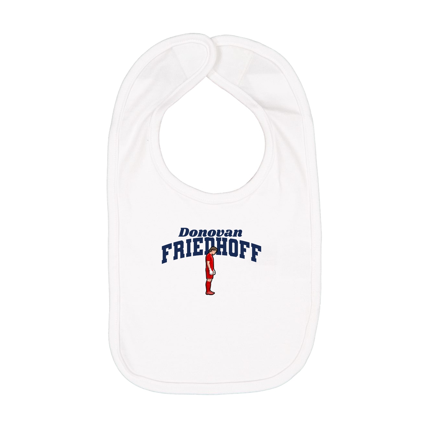 Infant Bib — Signature Arch in White