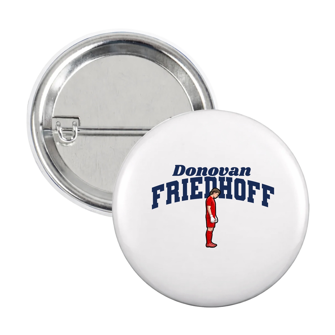 Game Day Button — Signature Arch in White